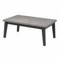 Stół ogrodowy prostokątny betonowy stalowe nogi 120x60x45 cm