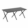 Stół składany aluminiowy czarny 180 cm